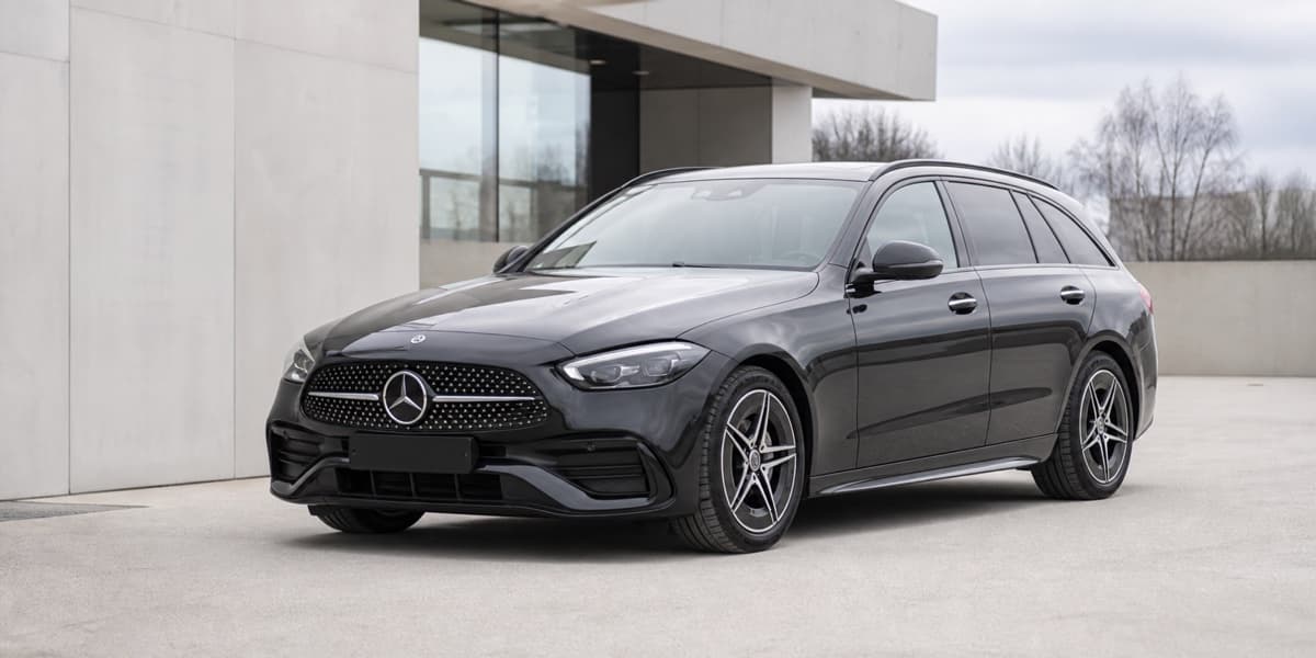 Mercedes C 220 d T-Modell AMG Line in Dunkelgrau